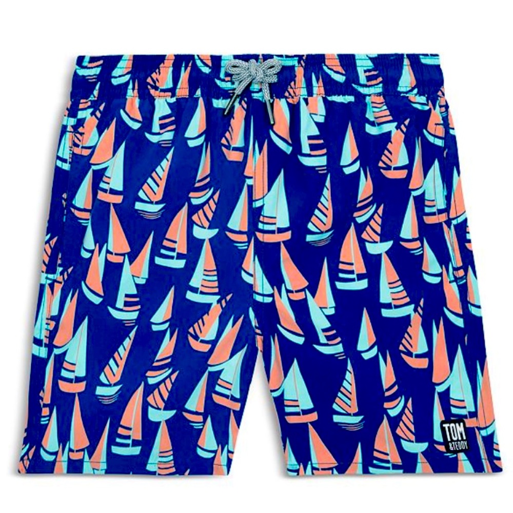 NWOT Toddler 2T Tom & Teddy Sailboat Swimsuit!